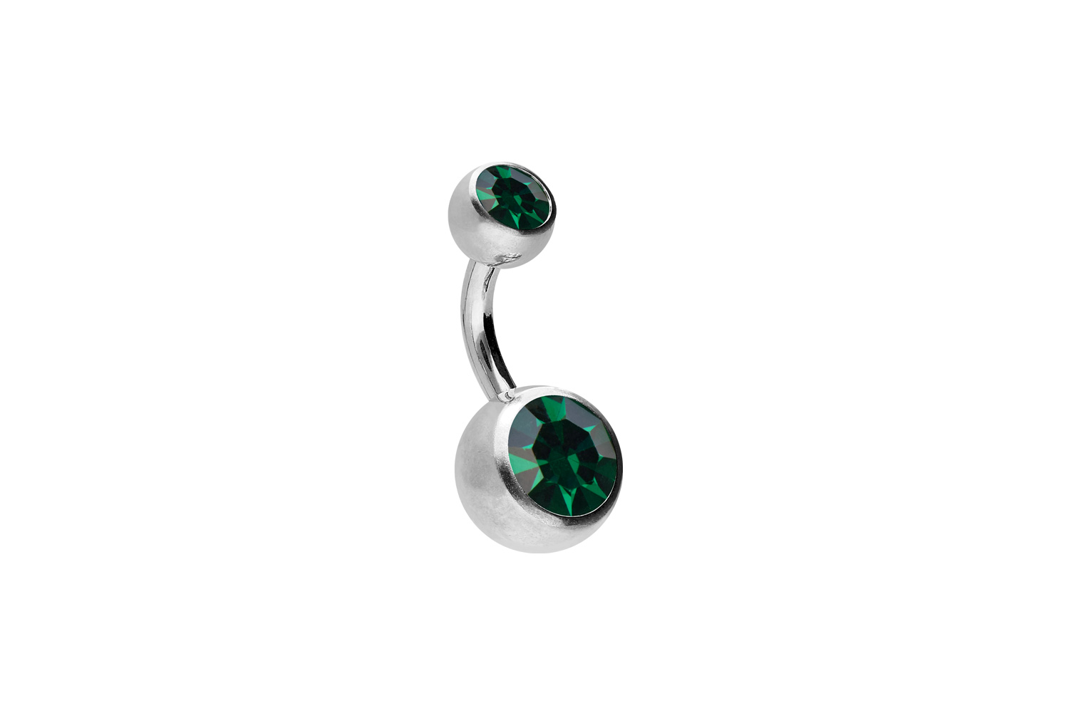 Titan Bananabell Piercing ZWEI KRISTALLE